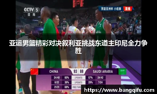 亚运男篮精彩对决叙利亚挑战东道主印尼全力争胜